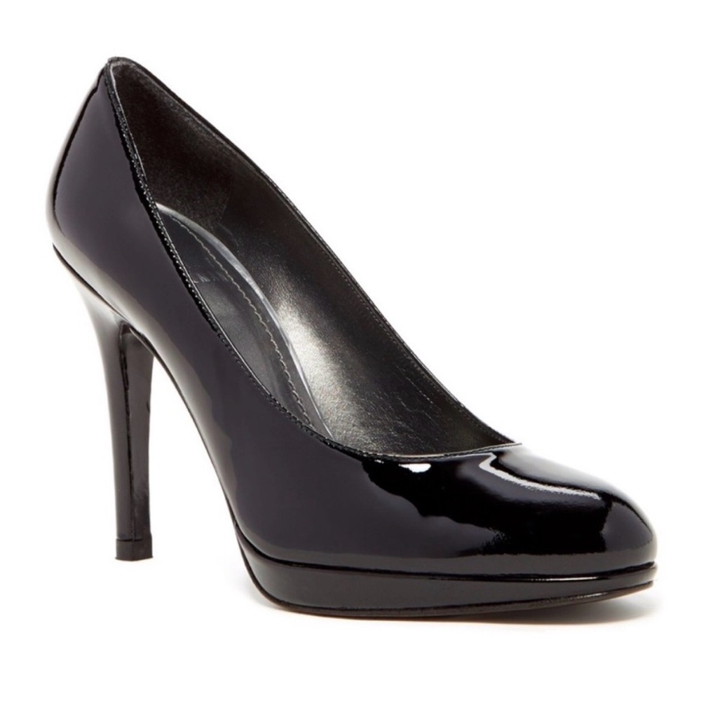 Stuart Weitzman Black Patent Leather High Heels Platform Pumps US 6